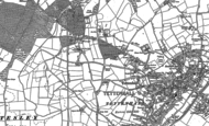 Old Map of Wergs, 1883 - 1900