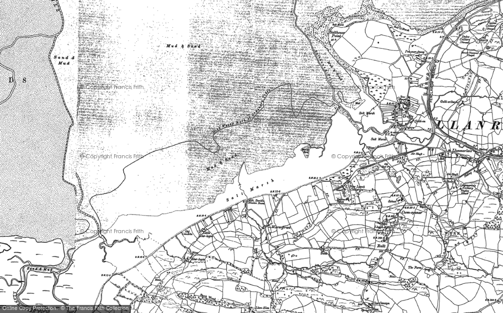 Old Map of Wernffrwd, 1896 in 1896