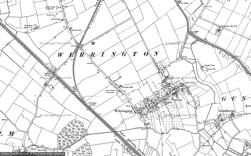 Old Map of Historic Map covering Walton in 1899