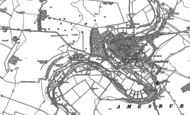 Old Map of West Amesbury, 1889 - 1899