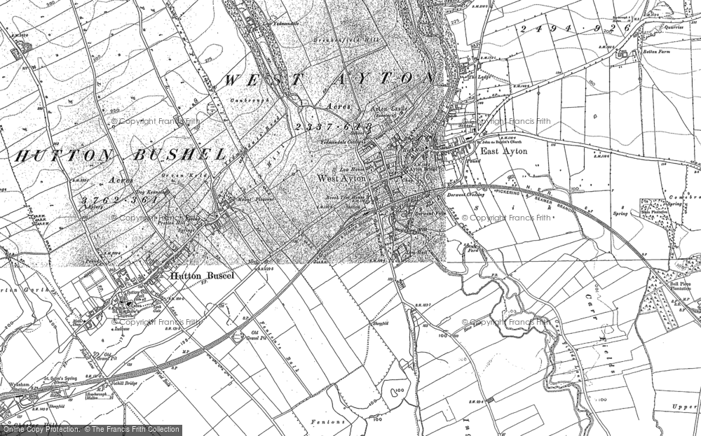 Old Map of West Ayton, 1889 - 1890 in 1889