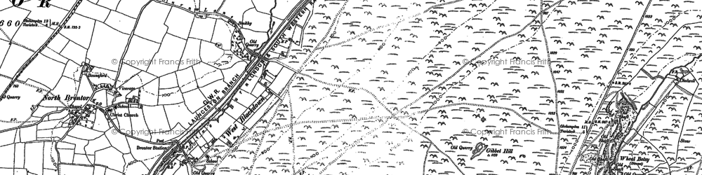 Old map of West Blackdown in 1883