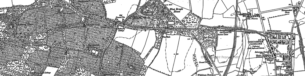 Old map of West Broyle Ho in 1874