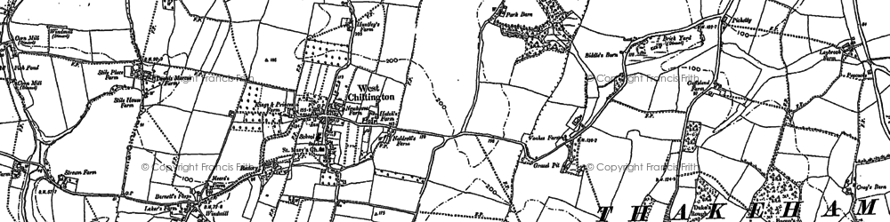 Old map of West Chiltington in 1895