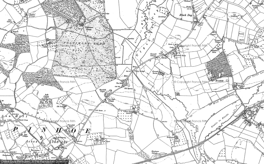 Old Map of West Clyst, 1886 - 1888 in 1886