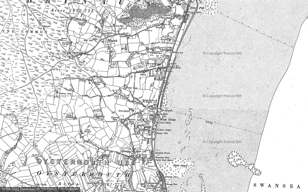 Old Map of West Cross, 1896 - 1913 in 1896