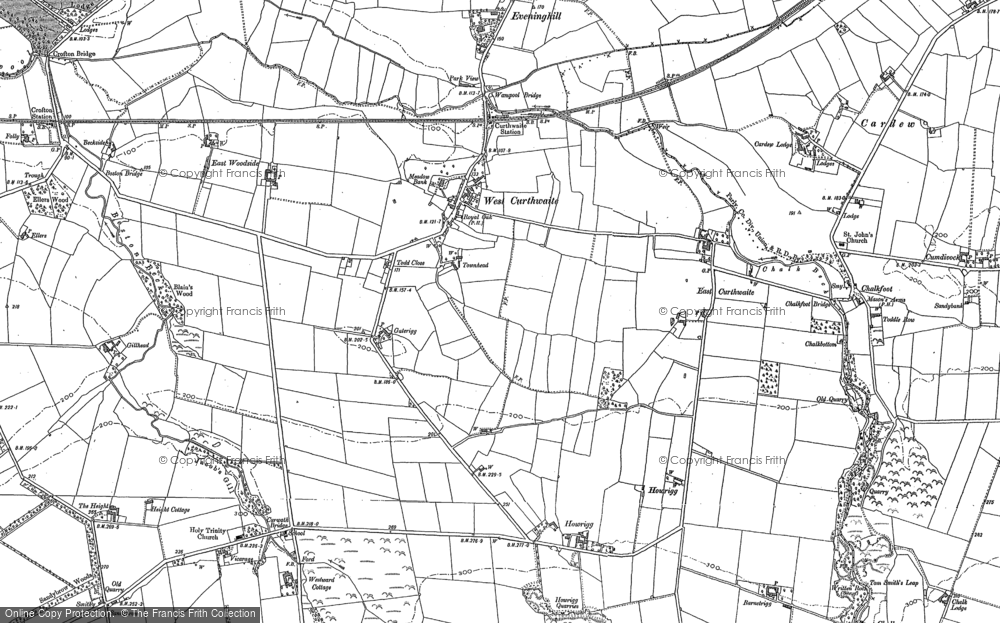 Old Map of West Curthwaite, 1899 in 1899