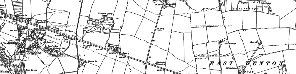 Old map of West Denton in 1894