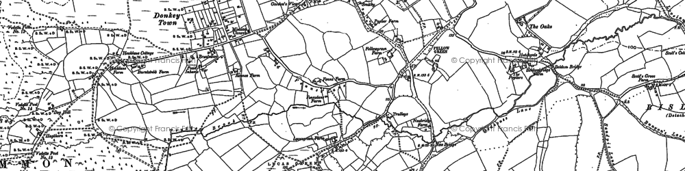 Old map of Brock Hill in 1895