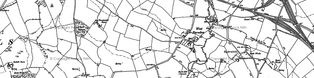 Old map of West Farndon in 1899