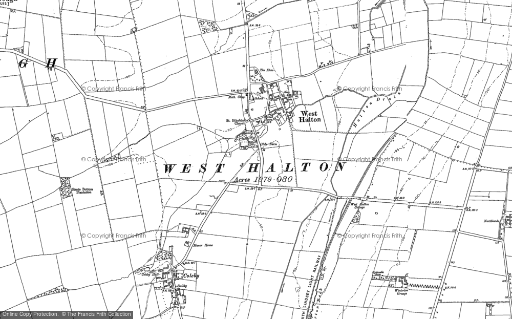 Old Map of Historic Map covering Bishopthorpe in 1885