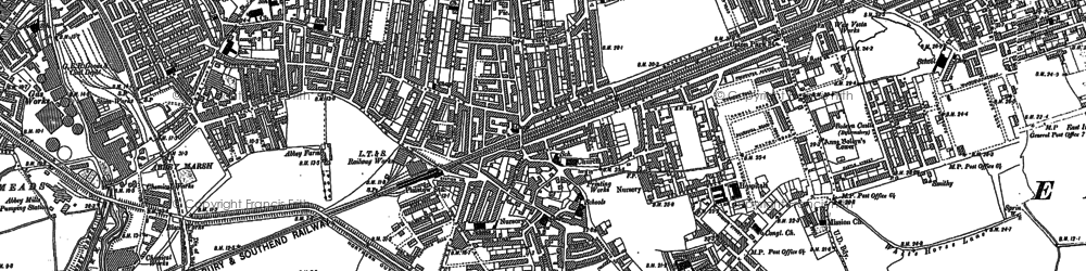 Old map of Forest Gate in 1894