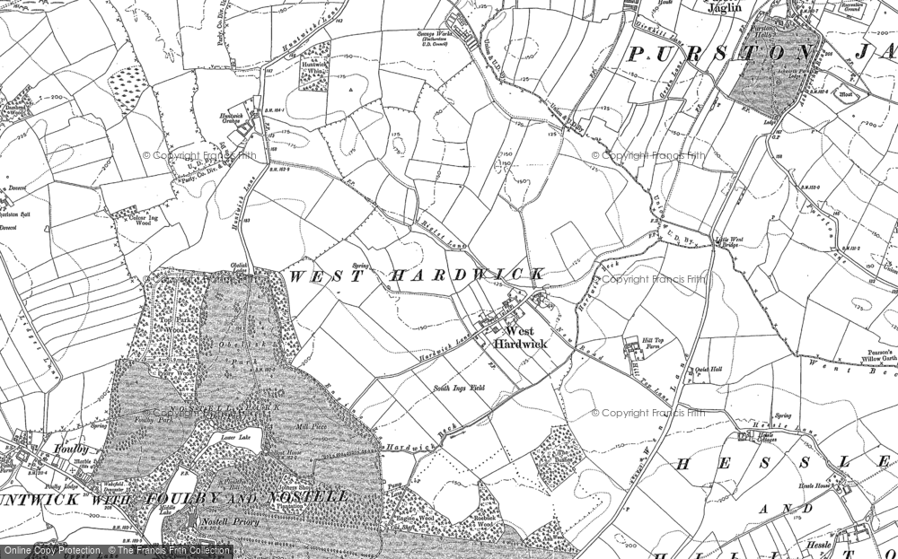 Old Map of West Hardwick, 1860 - 1891 in 1860