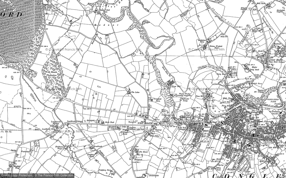 Old Map of West Heath, 1896 - 1908 in 1896