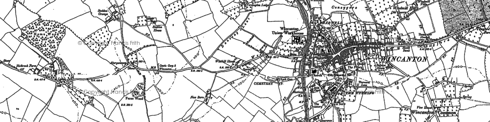 Old map of West Hill in 1885
