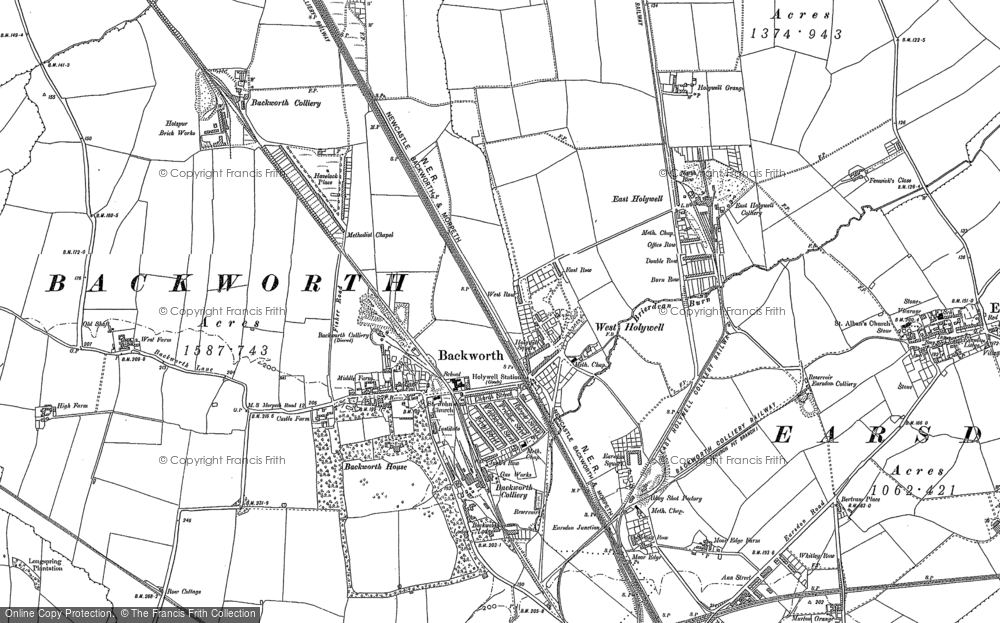 Old Map of West Holywell, 1895 - 1896 in 1895
