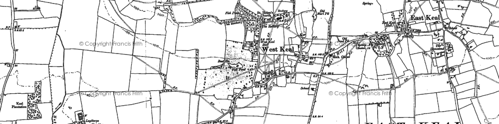 Old map of West Keal in 1887
