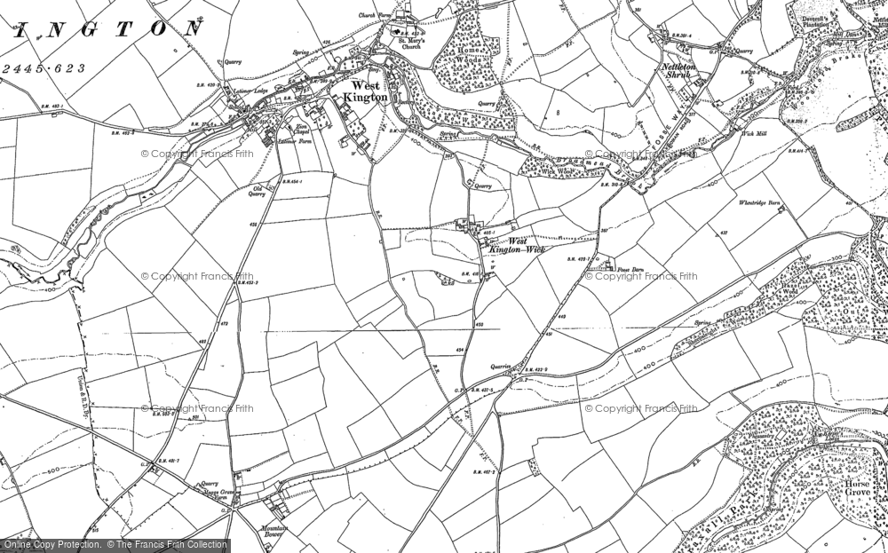 Old Map of West Kington Wick, 1899 - 1920 in 1899