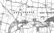 Old Map of West Lexham, 1883 - 1884