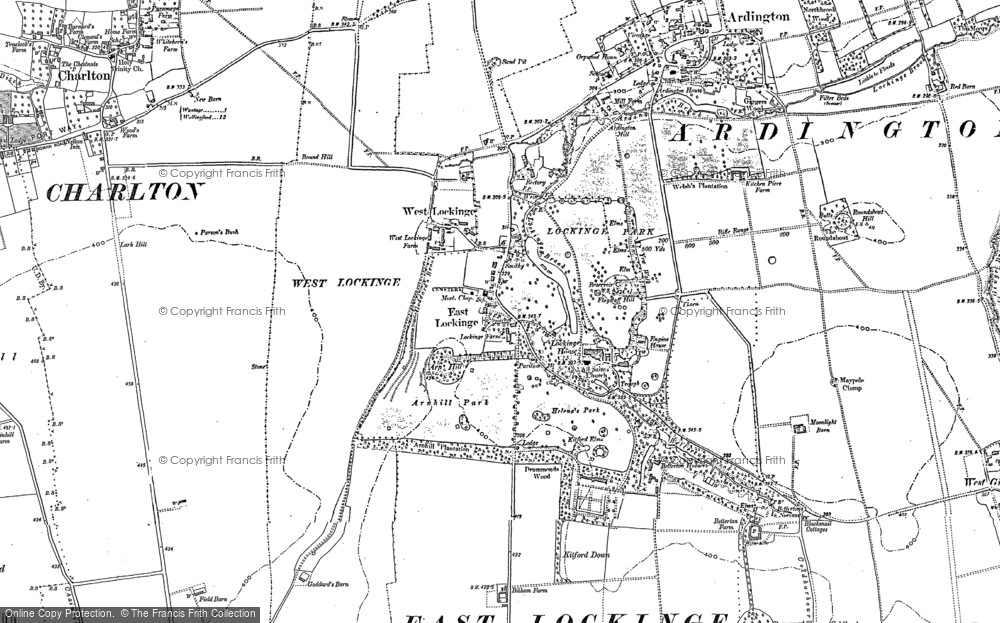 Old Map of West Lockinge, 1898 in 1898