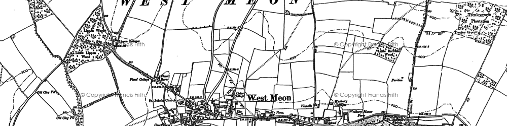 Old map of West Meon in 1895