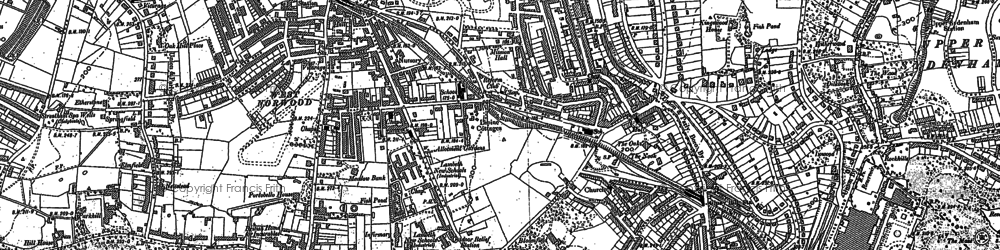 Old map of West Norwood in 1894