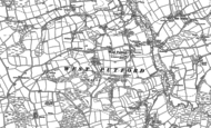 Old Map of West Putford, 1884