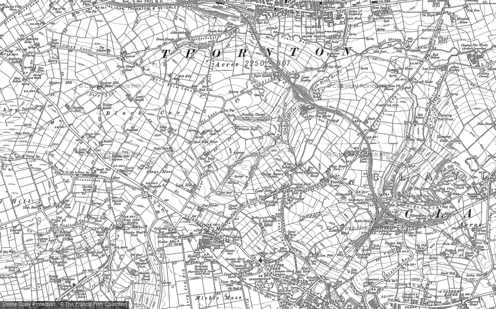 Old Map of West Scholes, 1891 in 1891
