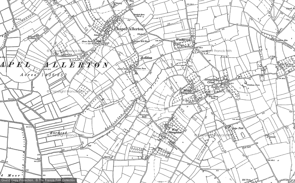 Old Map of West Stoughton, 1884 in 1884