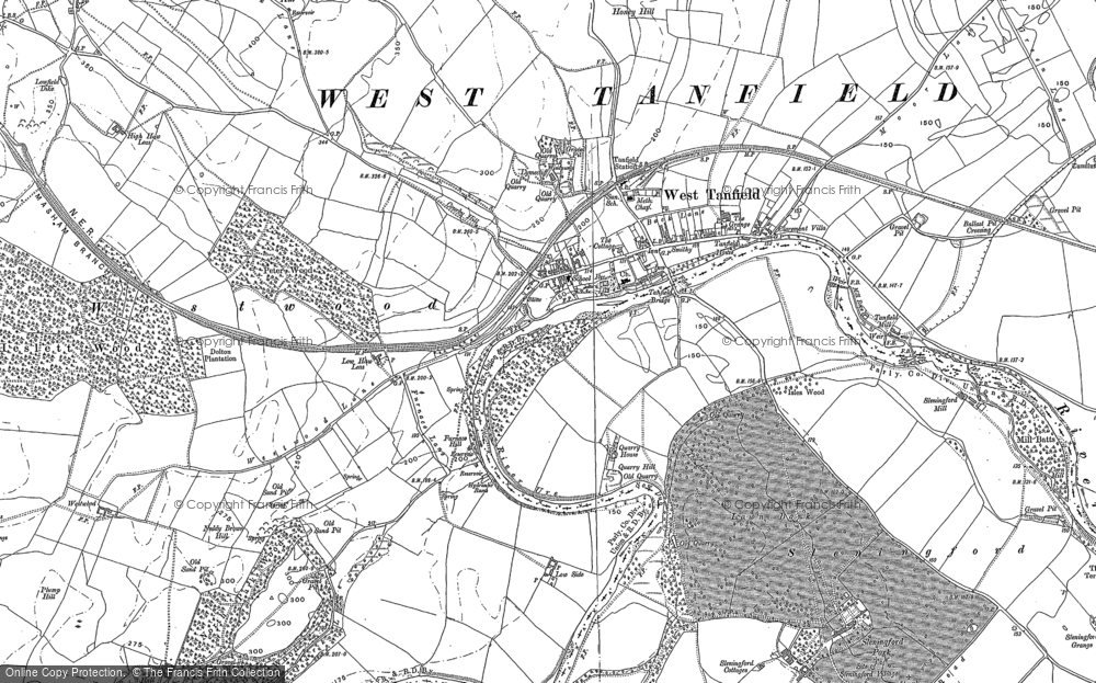 Old Map of Historic Map covering Binsoe in 1890