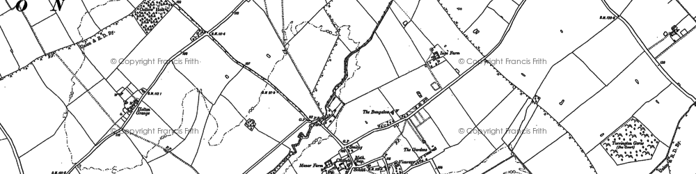 Old map of West Torrington Grange in 1886
