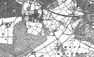 Old Map of West Wickham, 1907