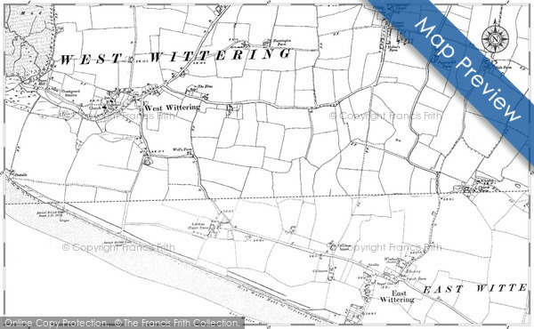Old Map of West Wittering, 1898 - 1909 in 1898