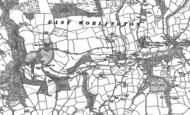 Old Map of West Worlington, 1887