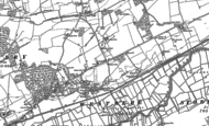 Old Map of Westbere, 1896
