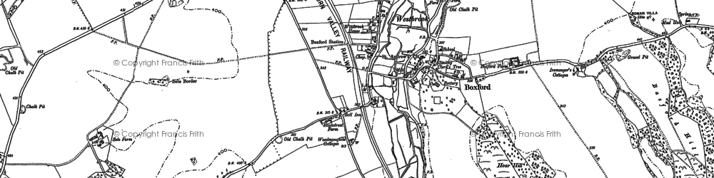 Old map of Westbrook in 1898