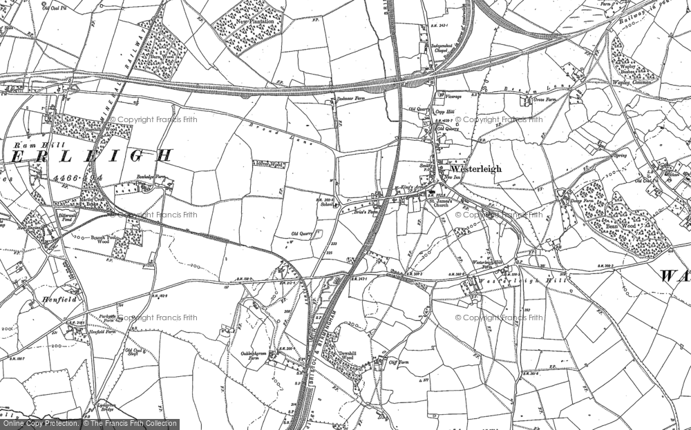 Old Map of Westerleigh, 1881 in 1881