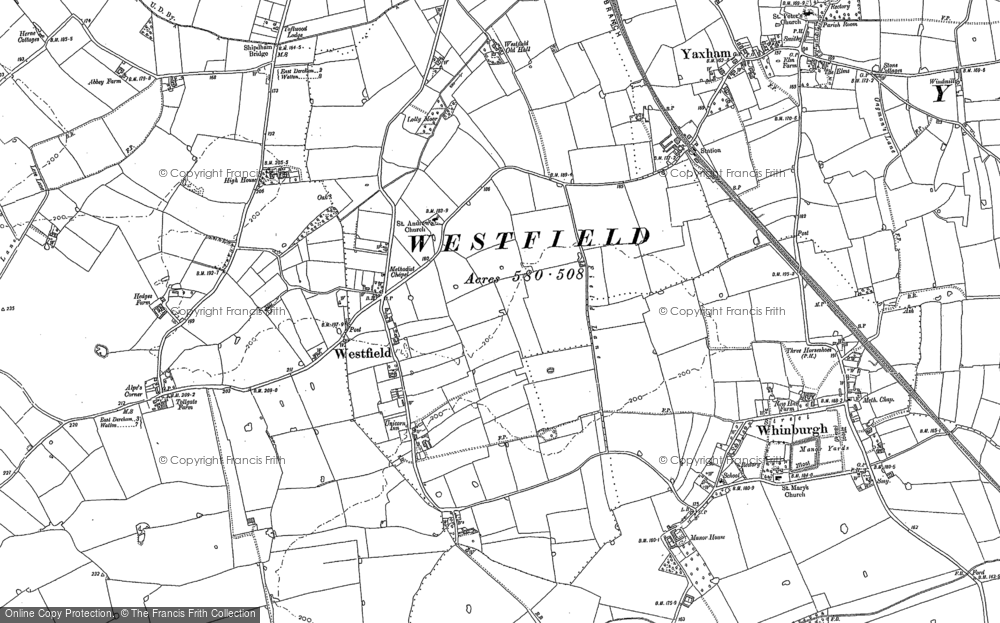 Old Map of Westfield, 1882 - 1886 in 1882