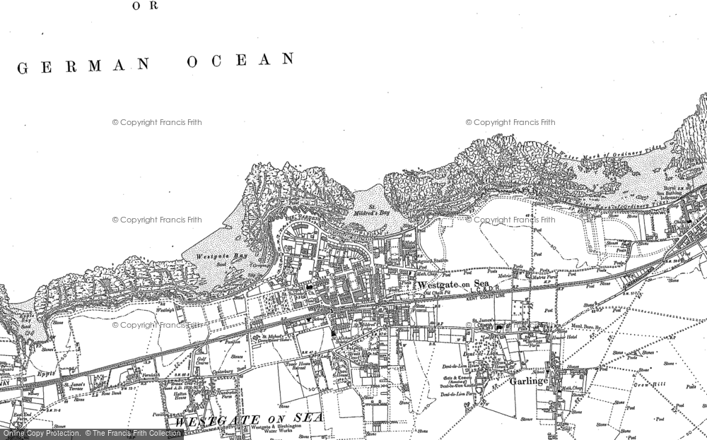 Old Map of Westgate on Sea, 1905 in 1905