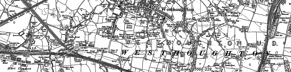 Old map of Daisy Hill in 1892