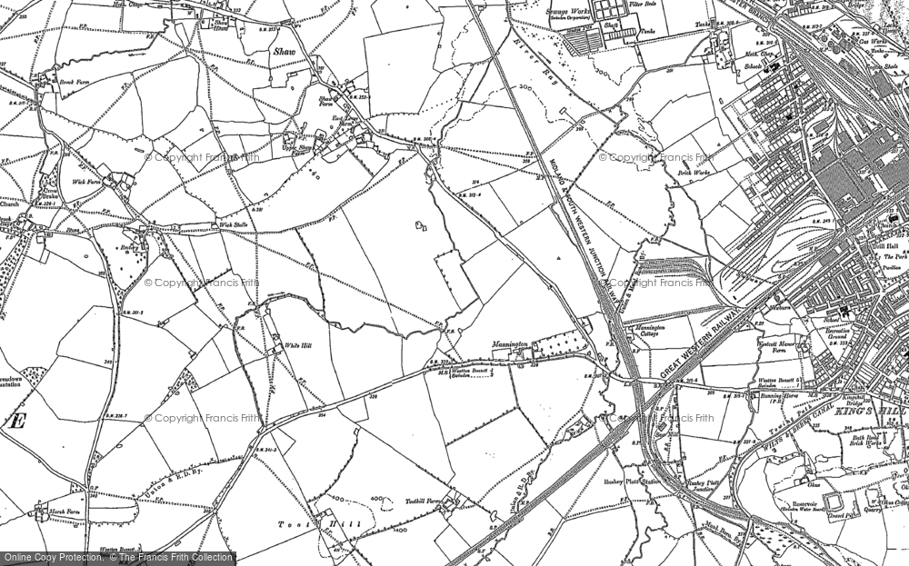 Old Map of Westlea, 1899 in 1899