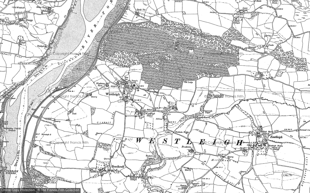 Old Map of Westleigh, 1886 - 1903 in 1886