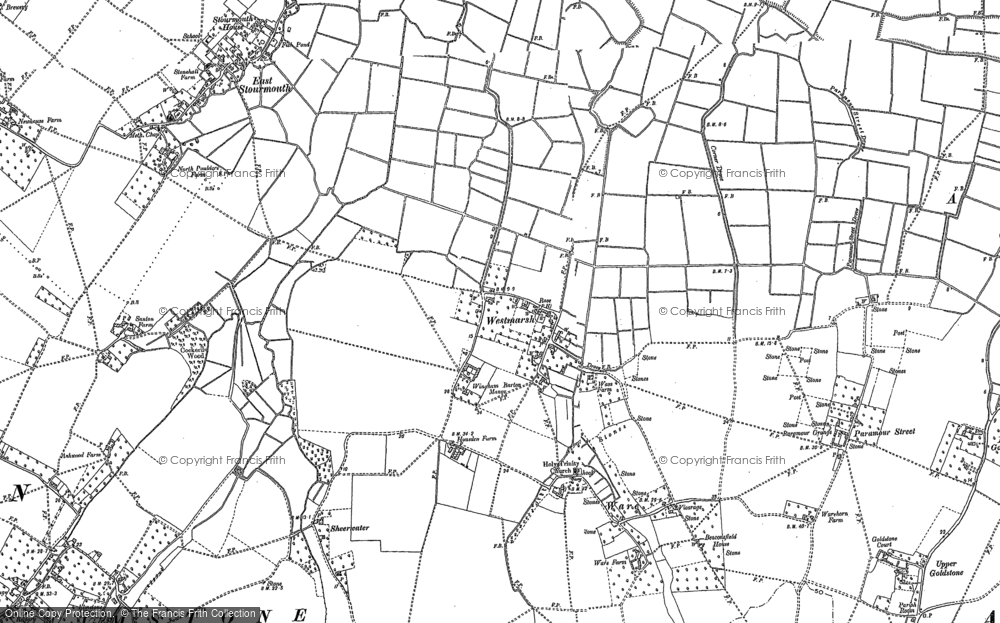 Old Map of Westmarsh, 1896 in 1896