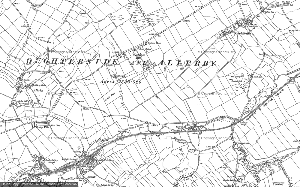 Old Map of Westmoor End, 1923 in 1923