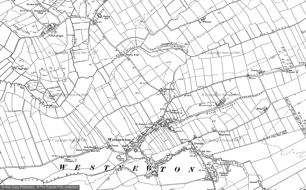 Old Map of Historic Map covering Whitelees in 1899
