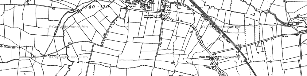 Old map of Weston in 1884