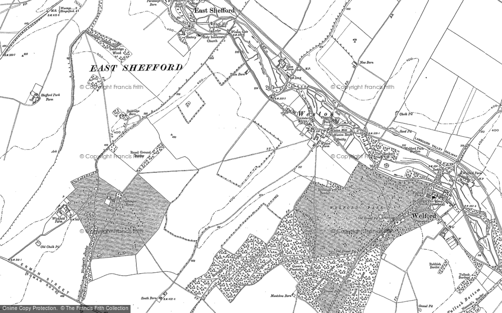 Old Map of Weston, 1898 in 1898