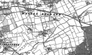 Old Map of Weston Beggard, 1886