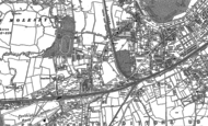Old Map of Weston Green, 1895
