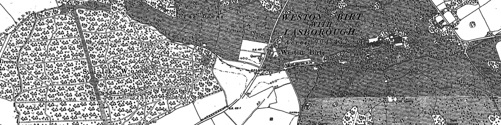 Old map of Westonbirt in 1899